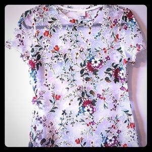 Sheer floral top